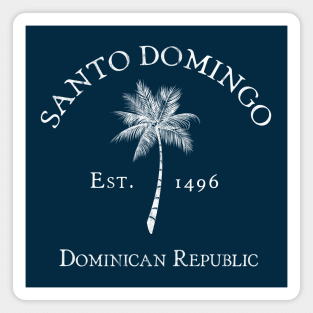 Santo Domingo Dominican Republic Vintage Palm Magnet